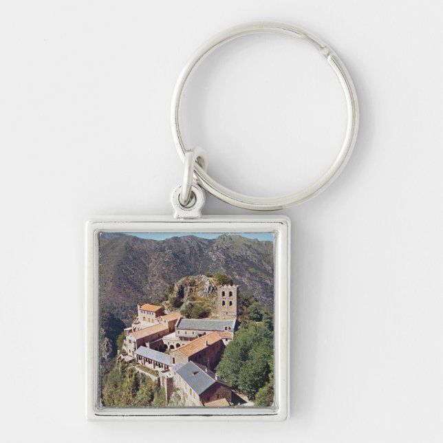 View of the Abbey of St. Martin du Canigou Key Ring (Front)