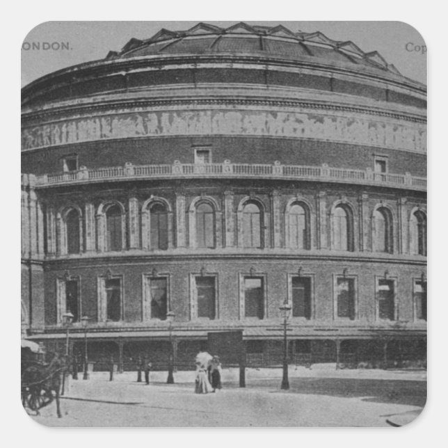 View of the Albert Hall, c.1900 Square Sticker (Front)