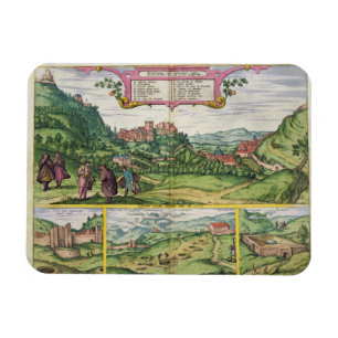 View of the Alhambra, from 'Civitates Orbis Terrar Magnet
