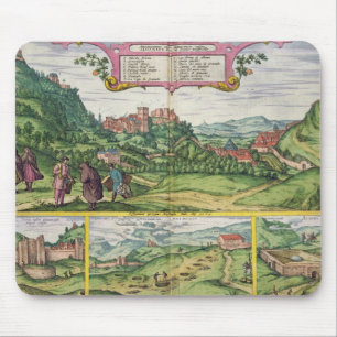 View of the Alhambra, from 'Civitates Orbis Terrar Mouse Mat
