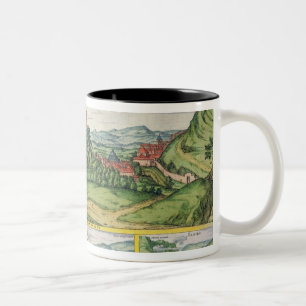 View of the Alhambra, from 'Civitates Orbis Terrar Two-Tone Coffee Mug