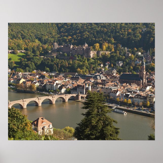 View of the Alte Brucke or Old Bridge Poster (Front)