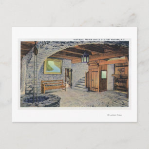 View of the American, British, & French Flags Postcard