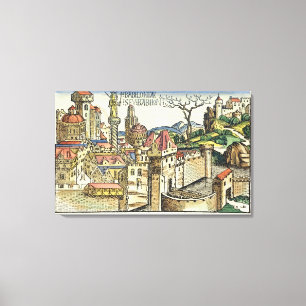 View of the Ancient City of Babylon, from the Nure Canvas Print