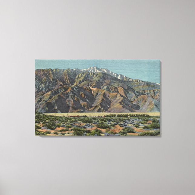 View of The Angel on Mt. San Jacinto Canvas Print (Front)