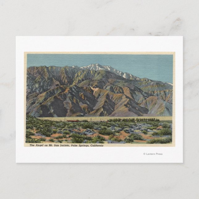 View of The Angel on Mt. San Jacinto Postcard (Front)