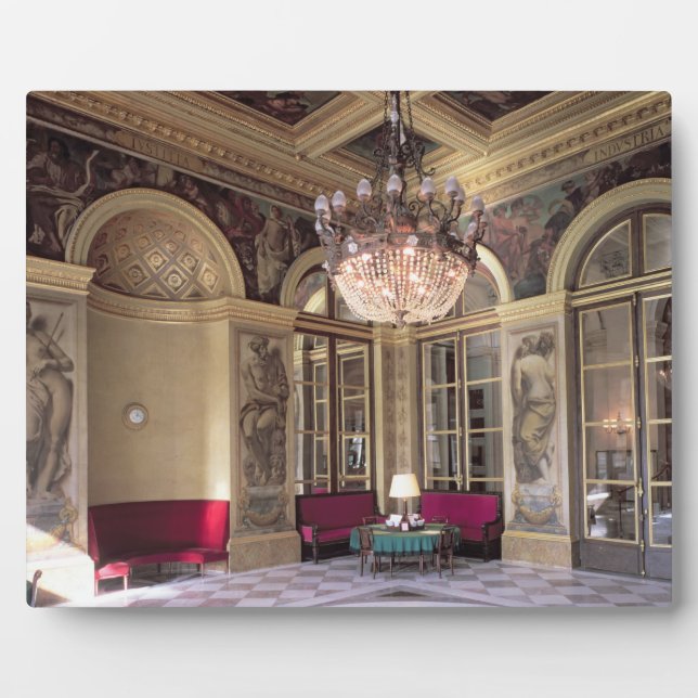 View of the Antechamber with allegorical depiction Plaque (Front)