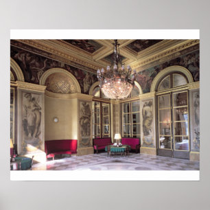 View of the Antechamber with allegorical depiction Poster