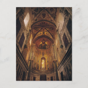View of the apse with the Christ Pantocrator Postcard