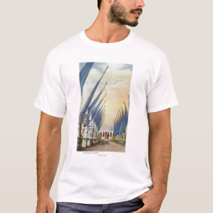 View of the Avenue of Flags, 1934 World's Fair T-Shirt