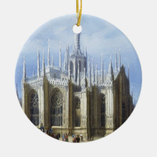 View of the back of Milan Cathedral from 'Views of Ceramic Tree Decoration