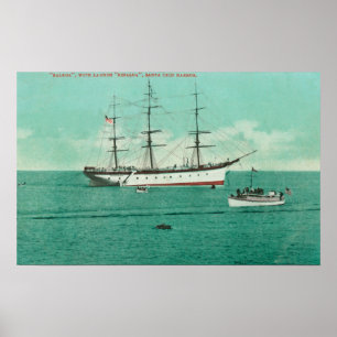 View of the Balboa and the Sinaloa Entering Poster