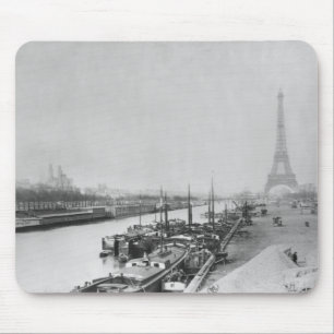View of the banks of the Seine & the Eiffel Mouse Mat