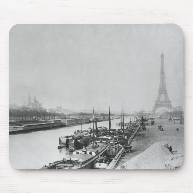 View of the banks of the Seine & the Eiffel Mouse Mat (Front)