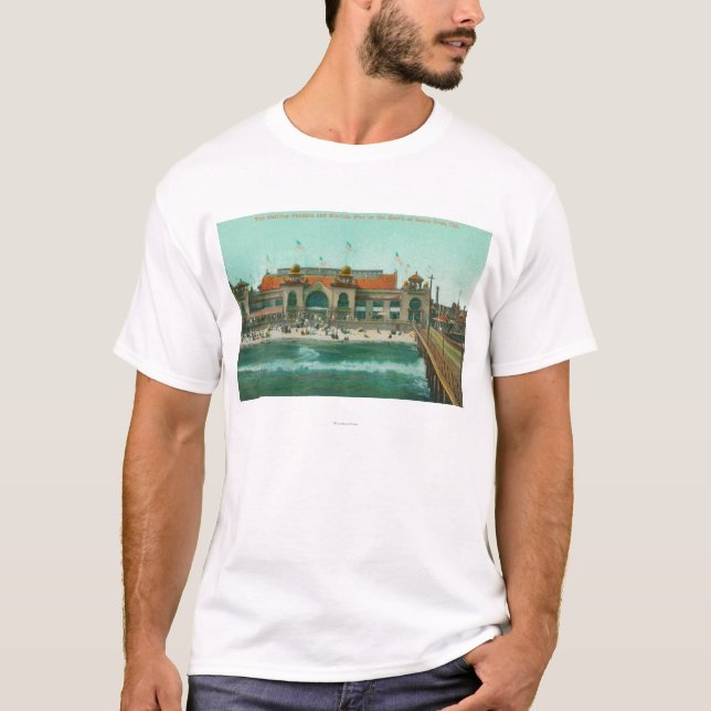 View of the Bathing Pavilion and Electric Pier T-Shirt (Front)