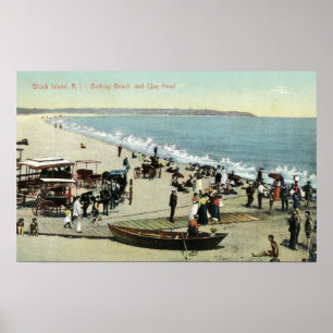 View of the Beach and Clay Head Poster
