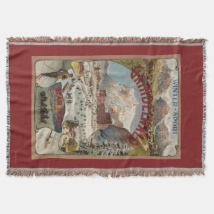 View of the Bear Hotel Promotional Poster Throw Blanket