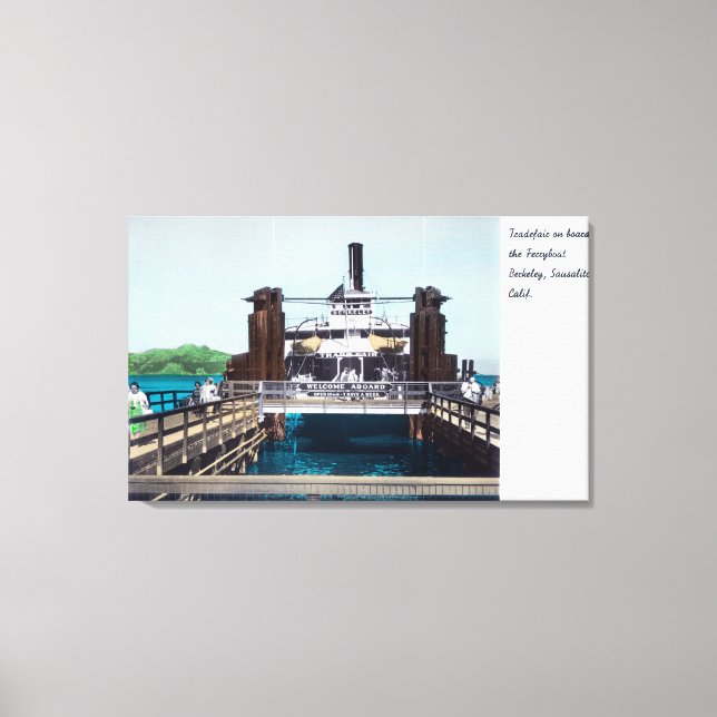 View of the Berkeley Ferryboat Trade Fair Canvas Print (Front)