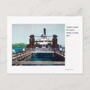 View of the Berkeley Ferryboat Trade Fair Postcard
