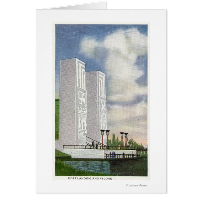 View of the Boat Landing and Pylons (Front)