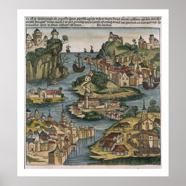 View of the Bosporus entering from the Black Sea, Poster (Front)