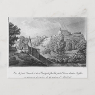 View of the Cacault bridge and village of Postcard
