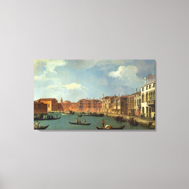 View of the Canal of Santa Chiara, Venice Canvas Print (Front)