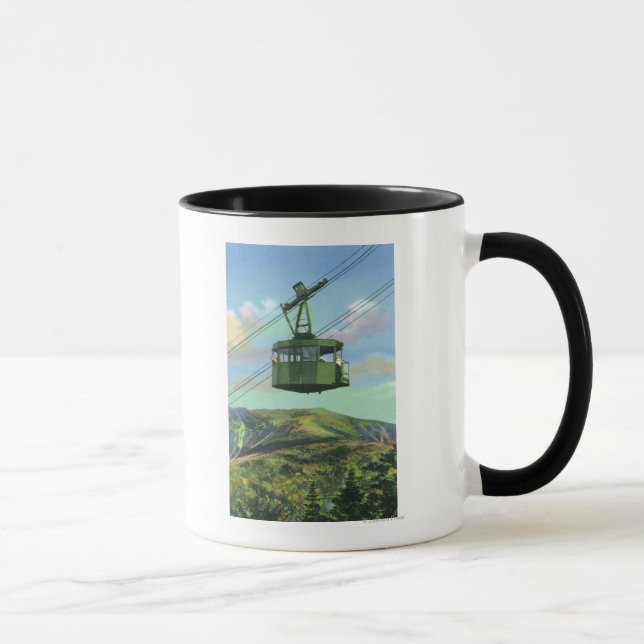 View of the Cannon Mt Tram Ascending Mug (Right)