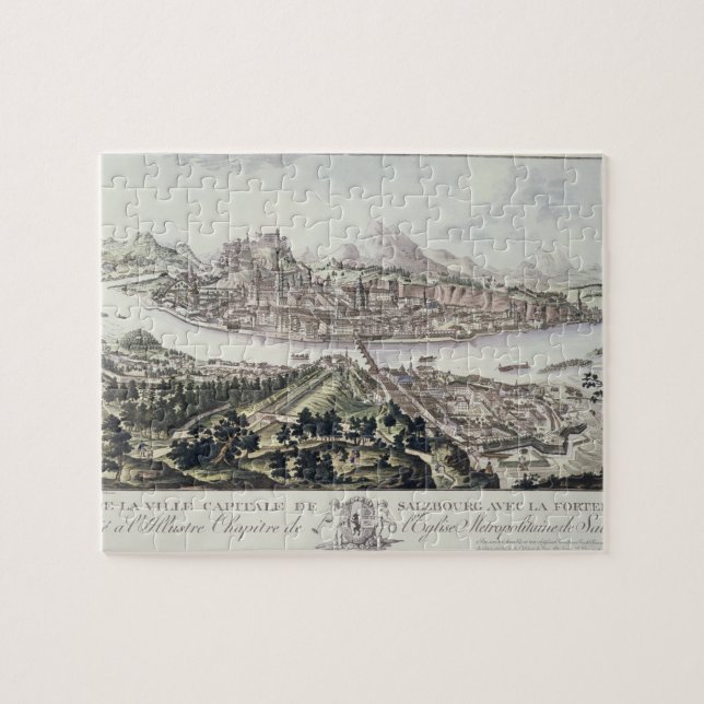 View of the Capital City and Fortress of Salzburg, Jigsaw Puzzle (Horizontal)