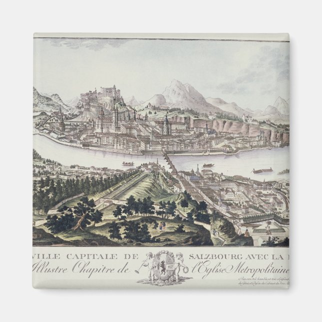 View of the Capital City and Fortress of Salzburg, Magnet (Front)