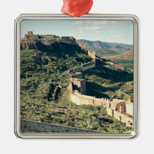 View of the castle, 8th-12th century metal tree decoration