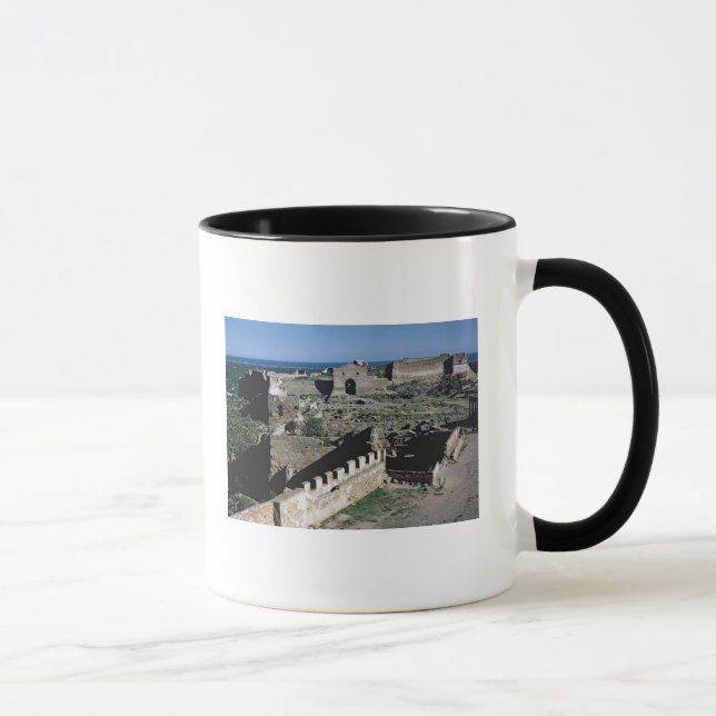 View of the castle, 8th-12th century mug (Right)