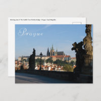 View of the Castle from Charles bridge in Prague
