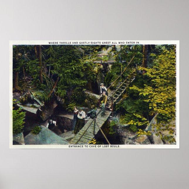 View of the Cave of Lost Souls Entrance Poster (Front)