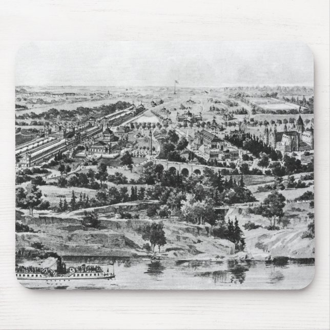 View of the Centennial Exposition Mouse Mat (Front)
