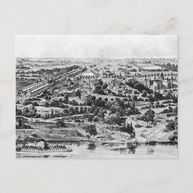 View of the Centennial Exposition Postcard (Front)