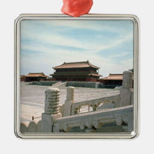 View of the central ramp metal tree decoration