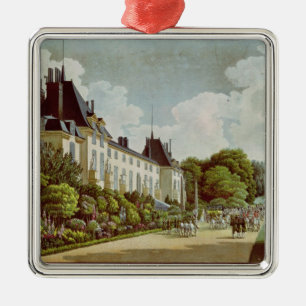 View of the Chateau de la Malmaison Metal Tree Decoration