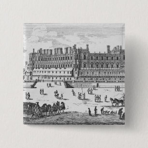 View of the Chateau de Saint-Germain-en-Laye 15 Cm Square Badge