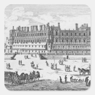 View of the Chateau de Saint-Germain-en-Laye Square Sticker