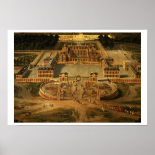 View of the Chateau, Gardens and Park of Versaille Poster