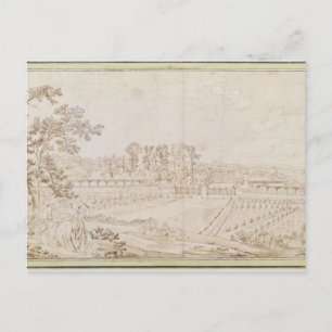 View of the Chateau of Celle-Saint-Cloud, c.1750 Postcard