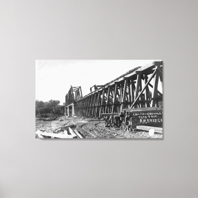 View of the Chico-Oroville Bridge Canvas Print (Front)