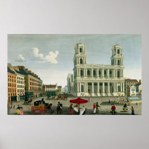 View of the Church of Saint-Sulpice Poster