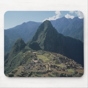 View of the citadel at Machu Picchu Mouse Mat