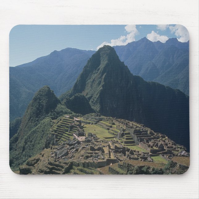 View of the citadel at Machu Picchu Mouse Mat (Front)
