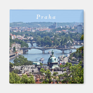 View of the city from Prague Castle. Magnet