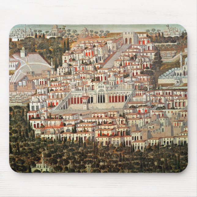View of the city of Damascus Mouse Mat (Front)