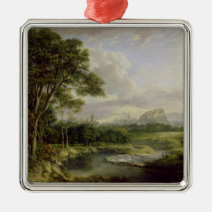 View of the City of Edinburgh, c.1822 (oil on canv Metal Tree Decoration