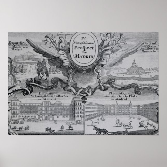 View of the city of Madrid Poster (Front)